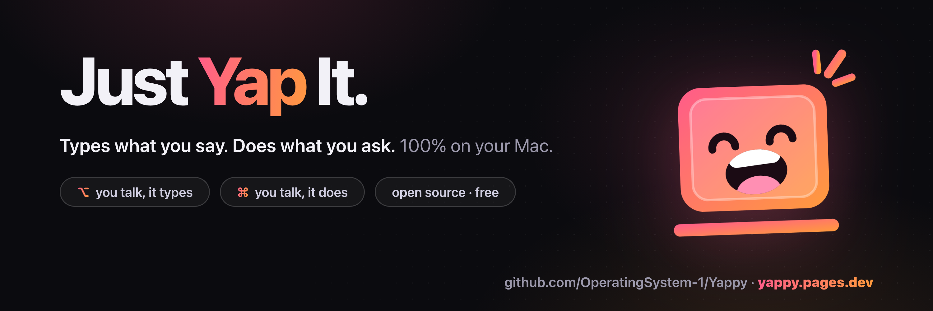 Yappy — computer-use agent for Mac, now with Jev